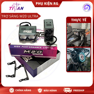 Đèn trợ sáng Titan M20 ULTRA 50W siêu sáng, Bi Cầu Mini chống nước ip68 lắp cho nhiều dòng xe