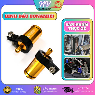 Bình Dầu Xe Máy Bonamici Nắp Nhôm Gắn Sau, Bình Dầu Rời Thắng Đĩa Cho Exciter 150, Ex155, Winner X