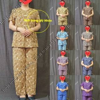 Đồ bộ trung niên thun lạnh bà già 2 túi áo đẹp