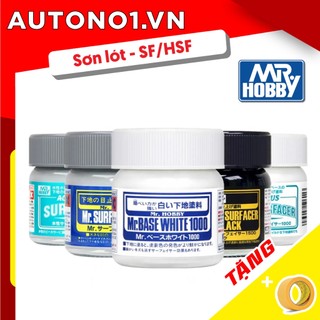 Sơn lót mô hình gốc Aqueous Acrylic màu xám - trắng – đen mr.surfacer 40ml Mr.Hobby