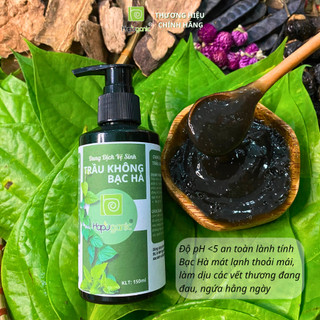 Dung dịch vệ sinh lá trầu không bạc hà cô đặc khử mùi, loại bỏ nấm, ngứa, PH <4.5 lành tính