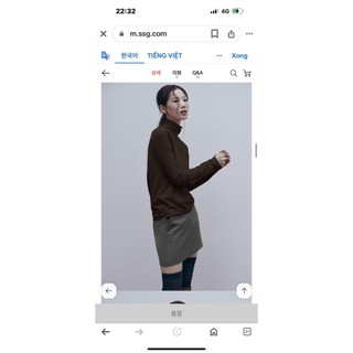 Áo giữ nhiệt Basic nữ cổ lọ