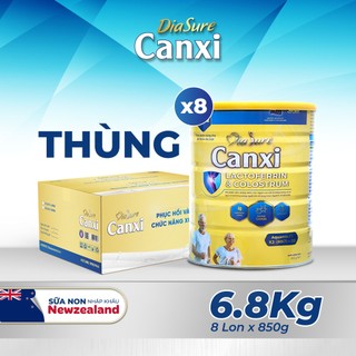 Thùng 8 Lon Diasure Canxi 850g, Bổ sung dinh dưỡng, nano canxi phòng chống loãng xương, cải thiện xương khớp