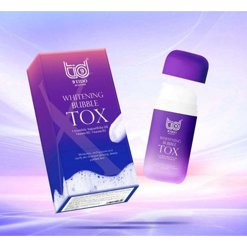 NẠ SỦI BỌT 9TIDO - WHITENING BUBBLE TOX 100ml.