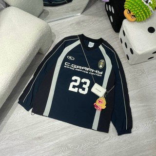 Áo tay dài Code Graphy track sports crew neck 4 màu