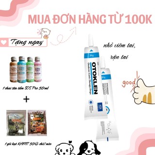 Gel Alkin Otoklen nhỏ rận tai 20g cho chó mèo, dùng cho rận tai, viêm tai, hiệu quả cao