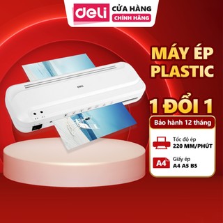 Máy Ép Nhiệt Plastic DELI Khổ A4 Chính Hãng - Máy Ép/Cán Màng Ảnh, Bảo Vệ Poster An Toàn Dễ Sử Dụng