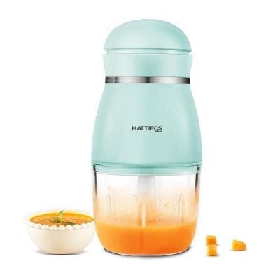 Máy Xay 6 Lưỡi Đa Năng Cối Thủy Tinh Cho Bé Ăn Dặm, Bộ Máy Xay Hattiecs, đồ dùng ăn dặm cho bé