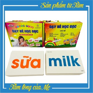 Flashcard Thông Minh 100 Thẻ DẠY BÉ HỌC ĐỌC Theo Phương Pháp Glenn Doman Phiên Bản Mới Nhất