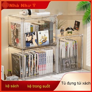 Tủ đựng túi xách Kệ trong suốt, chống bụi, kệ trưng bày giày dép, kệ đồ chơi, kệ sưu tầm，Hộp Mica Trong Suốt
