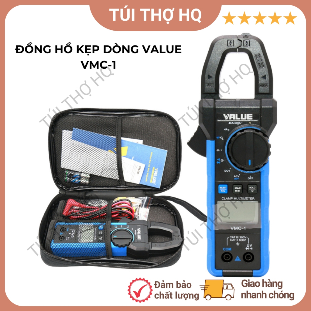 Đồng hồ kẹp dòng - Ampe kìm cao cấp VALUE VMC-1 hàng chính hãng