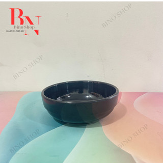 Chén nhựa melamine màu đen co18