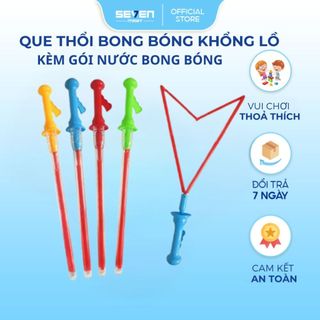Que thổi bong bóng khổng lồ kèm nước bong bóng- đường kính lên tới 30cm