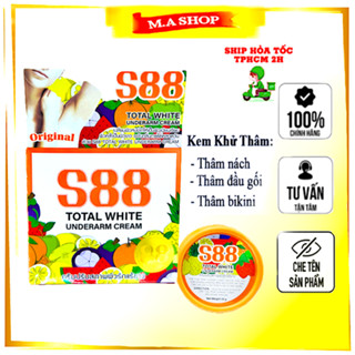Kem nách 88 S88 giảm thâm nách, khử thâm bikini khuỷ tay chân dưỡng trắng Total White Underarm Cream Thái Lan 35g