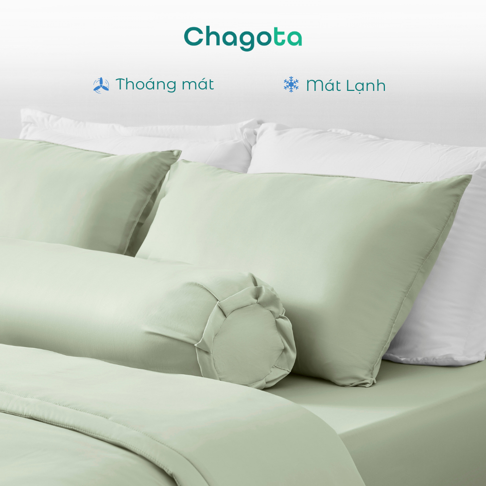 Bộ Chăn Ga Gối Lụa Silk Ice Size 1m2x2m đến 2mx2m2 Mát Lạnh Chagota Bedding Nhiều Màu Cao Cấp Thoáng Mát | BigBuy360 - bigbuy360.vn
