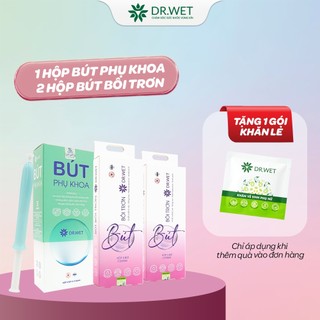 Bộ 02 đũa thần Inner gel, 01 gel phụ khoa DR.WET giảm viêm, căng hồng, se khít