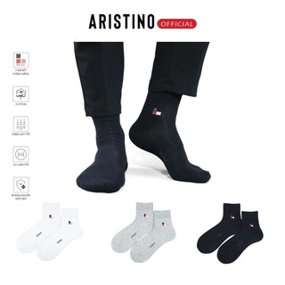 Tất, vớ nam cổ cao aristino bizmen công sở cotton mềm công nghệ ag+ kháng khuẩn, chống hôi - co01