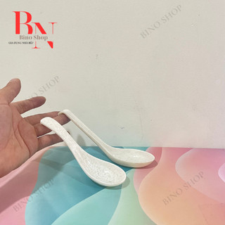 5 Muỗng Nhựa Melamine Vân Đá Kem