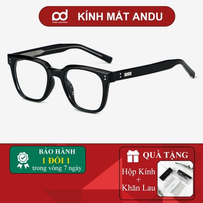 Gọng kính cận thời trang nam nữ ANDU EYEWEAR dáng vuông chống tia UV chất liệu nhựa cao cấp - 91AD36