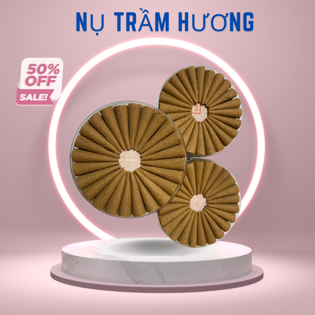 [Hộp 72 nụ] Nụ Trầm Hương Thiên Ân Cao Cấp, Dùng Tẩy Uế, Xông Nhà, Xua Đuổi Côn Trùng Không Hóa Chất