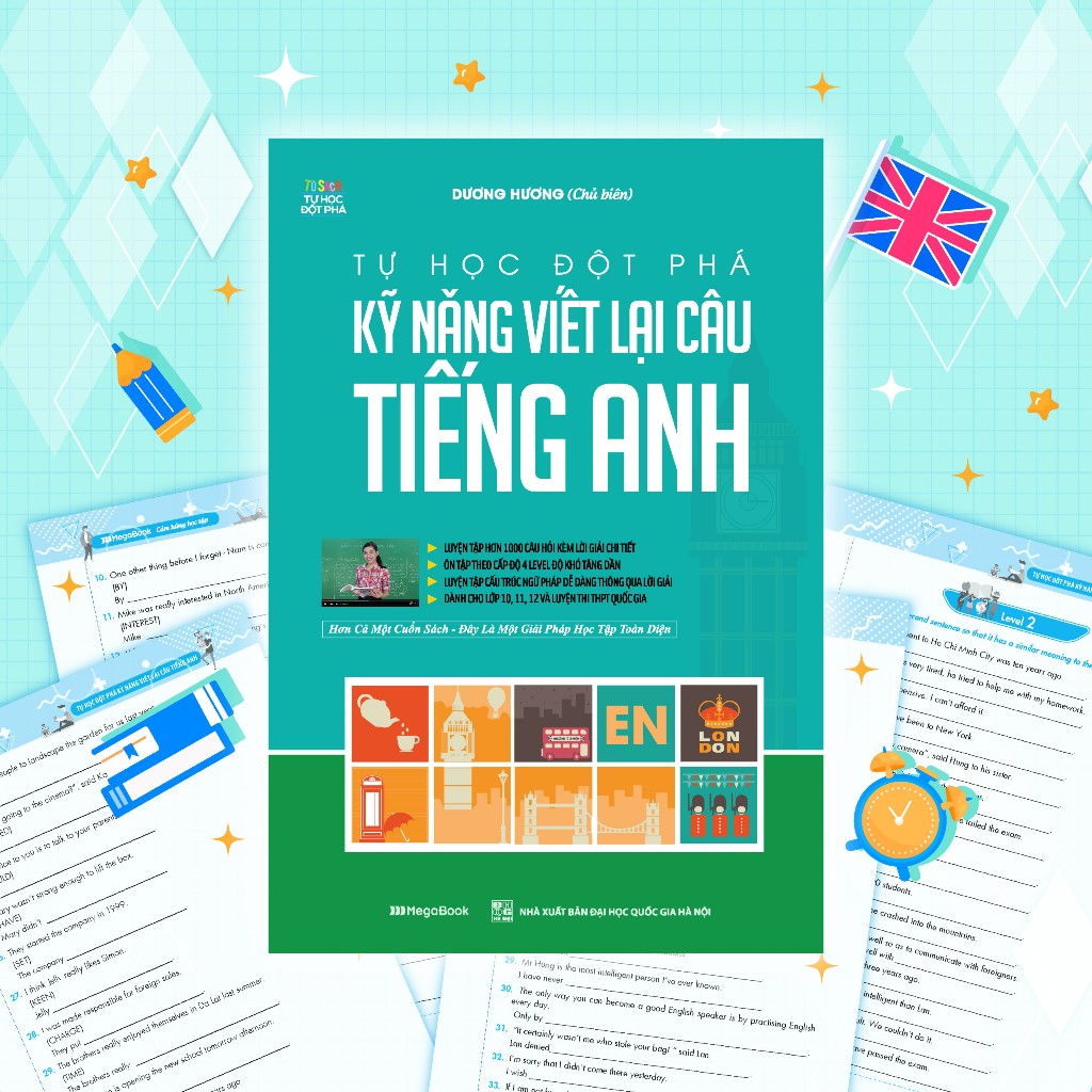 Sách Tự Học Đột Phá Tiếng Anh - Kỹ Năng Viết Lại Câu Tiếng Anh | BigBuy360 - bigbuy360.vn