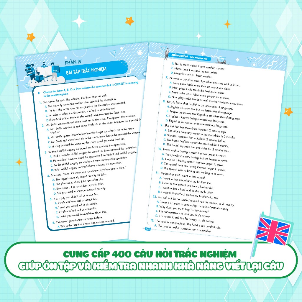 Sách Tự Học Đột Phá Tiếng Anh - Kỹ Năng Viết Lại Câu Tiếng Anh | BigBuy360 - bigbuy360.vn