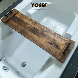 Khay gác bồn tắm gỗ YOSEF phong cách tối giản sang trọng