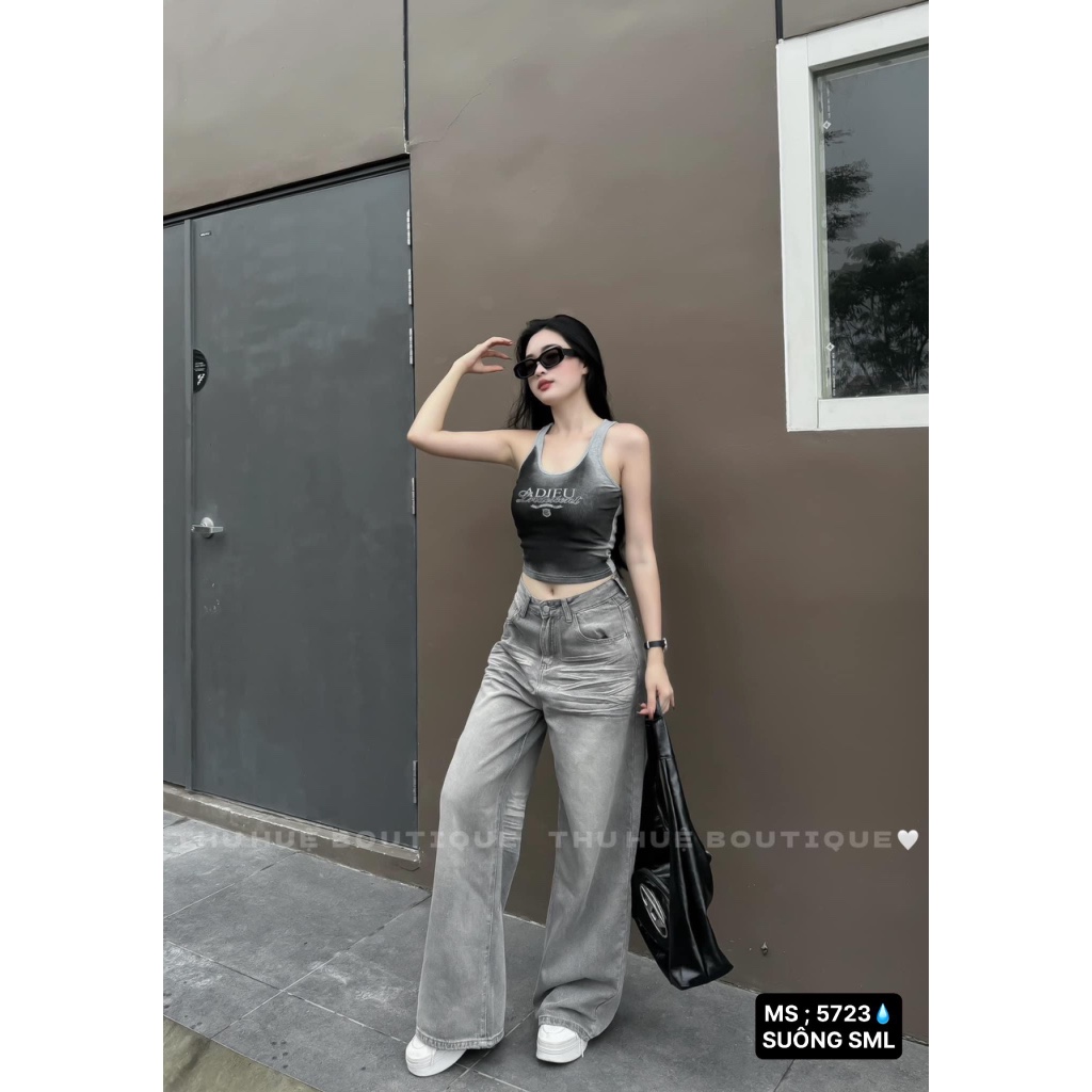 QUẦN JEANS ỐNG RỘNG