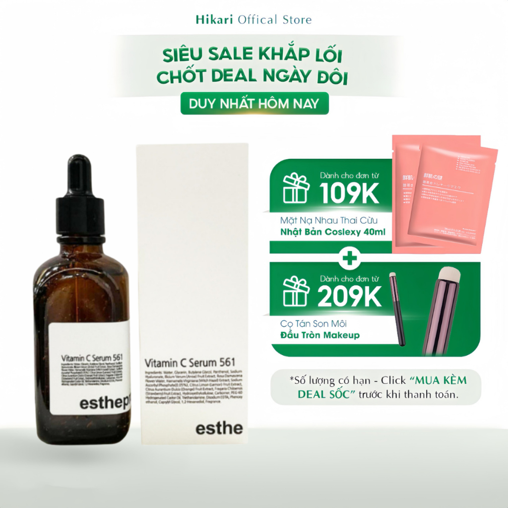 Serum Vitamin C 561 Esthepro Dưỡng Trắng Da Ngăn Ngừa Lão Hoá 100ml Hàn Quốc