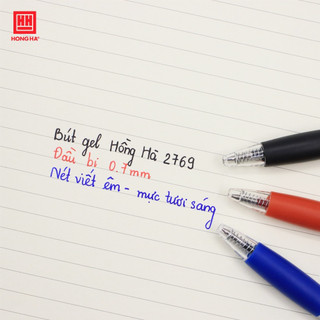  Bút gel - HH - 209 (Xanh, Đen, Đỏ) (0.7mm) - 2769
