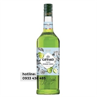 Siro giffard green apple/ táo xanh - chai 1l