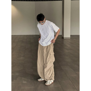 Quần Dài Ống Rộng Túi Hộp Chất Vải Dù Godmother
