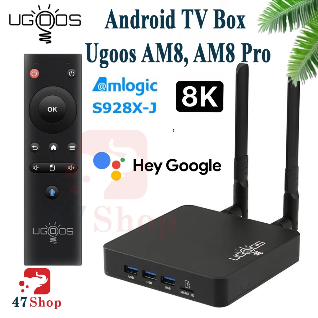 Android TV Box Ugoos AM8, AM8 Pro Amlogic S928X-J, 8K Dolby Vision Dolby Atmos, WiFi 6E LAN 1000