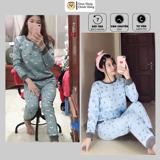 Bộ Nỉ Thu Đông Nữ dài tay Dáng Thể Thao dưới 50kg