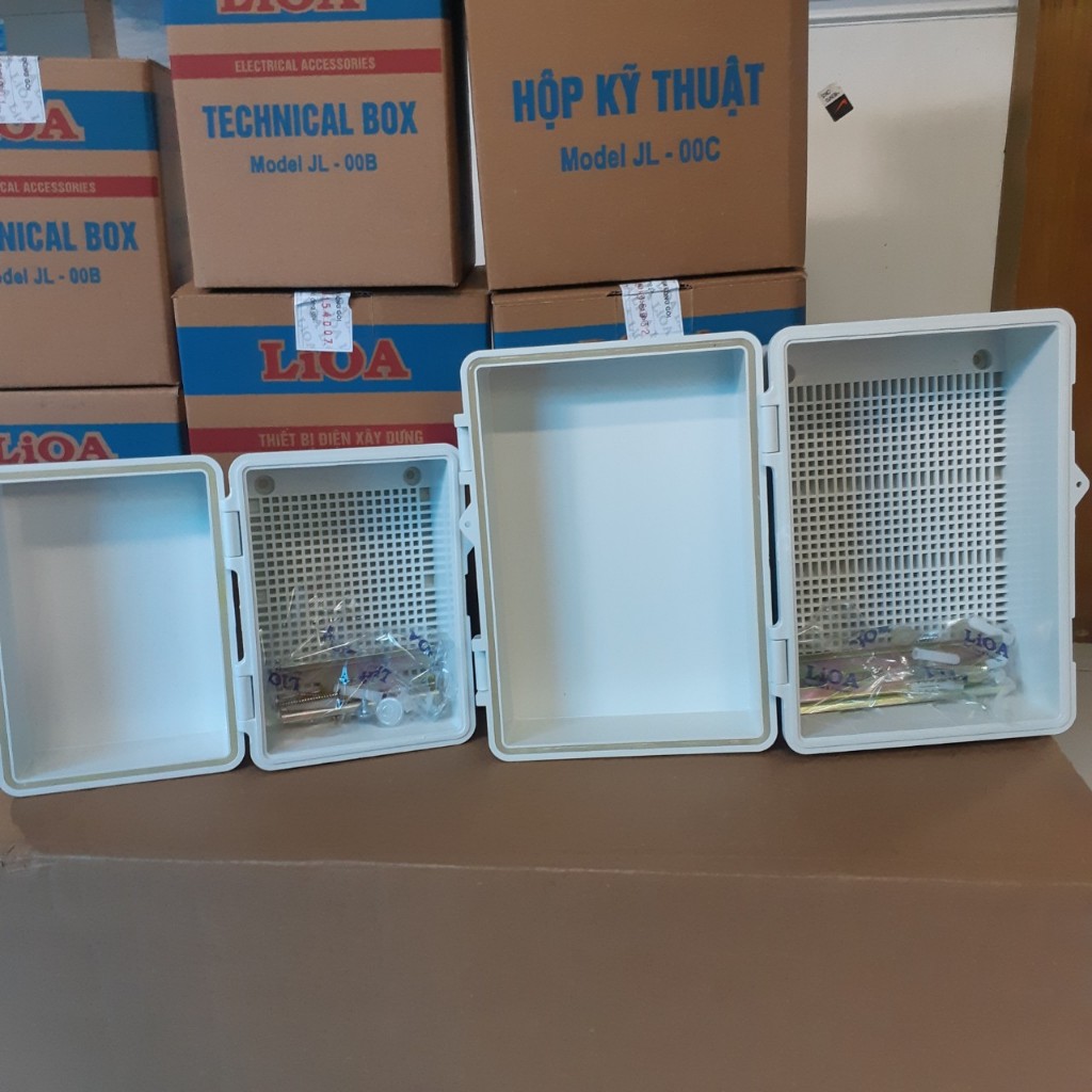 Tủ nhựa kín nước trong nhà ngoài trời, nhựa ABS JL-00C, JL-00B - Hộp kỹ thuật Lioa