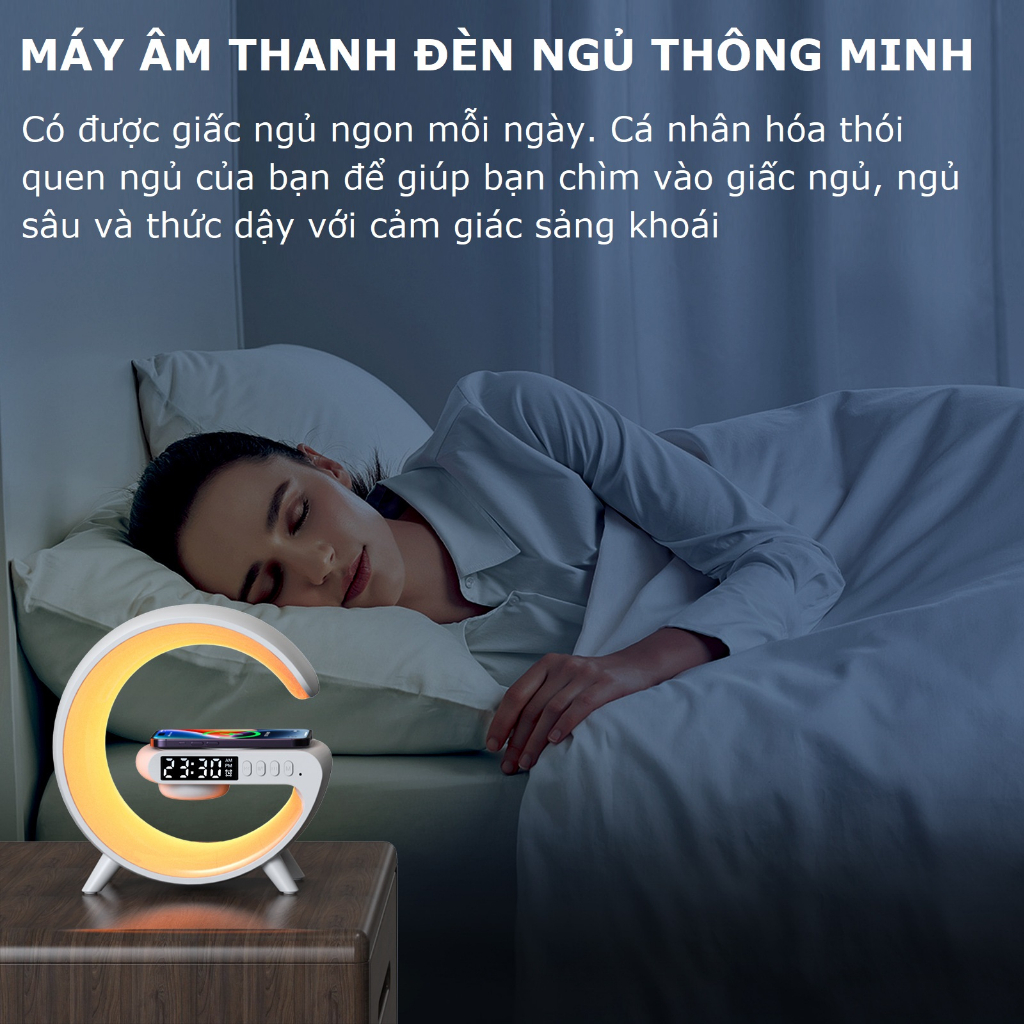 Loa Bluetooth Mini G63 Led GRB, Loa chữ G tích hợp đồng hồ (Không sạc được điện thoại)