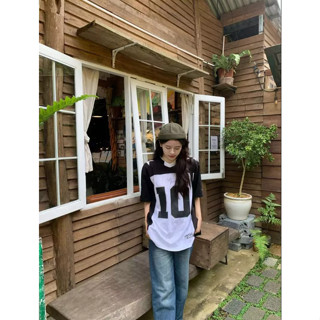 Áo Thun Nam Nữ Số 09 Chất Liệu Cổ Tym Cotton Form Rộng OverSize Áo Thun Phối Bóng Rổ Karants Local Brand HOT 2024