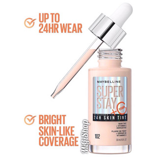 [THANH LÍ VỎ TRẦY, Gốc 280k] Kem nền bổ sung Vitamin C Maybelline New York SUPER STAY + Vitamin C 24h Skin Tint 30ml