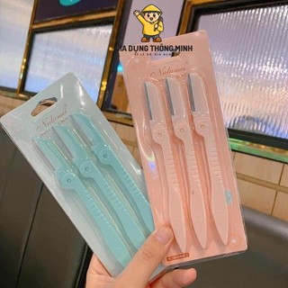 Set 3 dao cạo lông mày gấp gọn tiện lợi