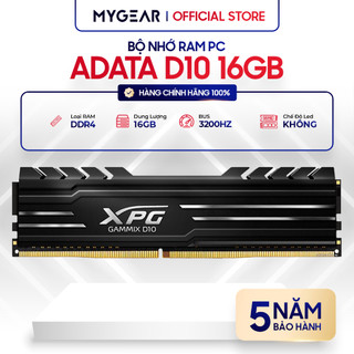 Bộ nhớ máy tính - ram adata xpg gammix d10 16gb bus 3200 ddr4 - chính hãng bảo hành 5 năm