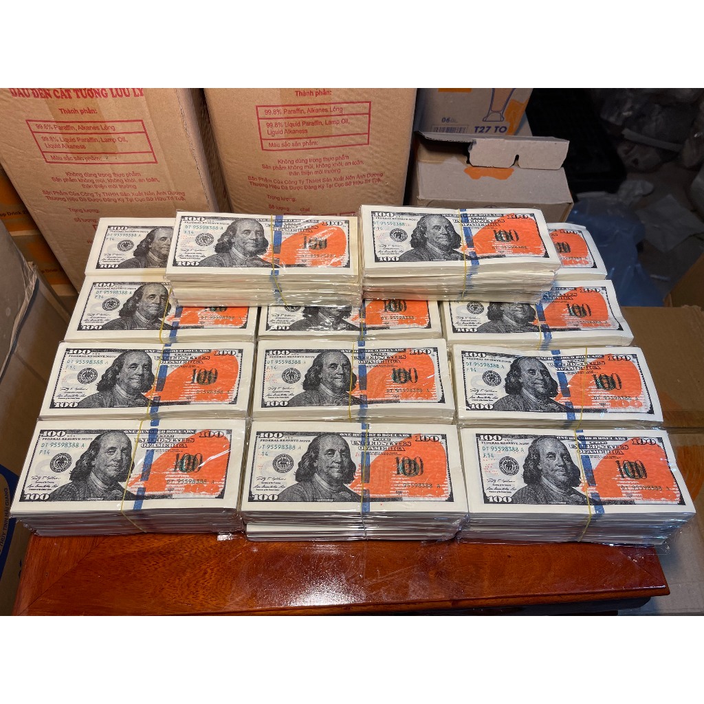 4 Thếp x 5 Tập Tiền Âm Phủ ( Loại Túi ) - Tiền Đô-La Âm Phủ - Tiền Dollar Âm Phủ - Chính Hãng- Loại 
