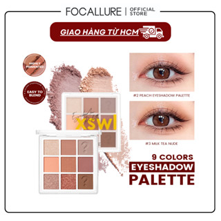 FOCALLURE Bảng phấn mắt 9 ô lâu trôi chống thấm nước 90G