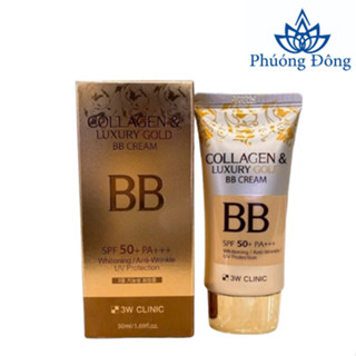 Kem Nền Trang Điểm Collagen & Luxury Gold BB Cream SPF50 PA+++ 3W Clinic 50ml