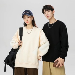 Áo Sweater trơn Nỉ Chân Cua Mềm Mịn Dày Dặn Basic Nam Nữ, Áo Sweater form rộng Unisex Dáng Oversize by Auronaofficial