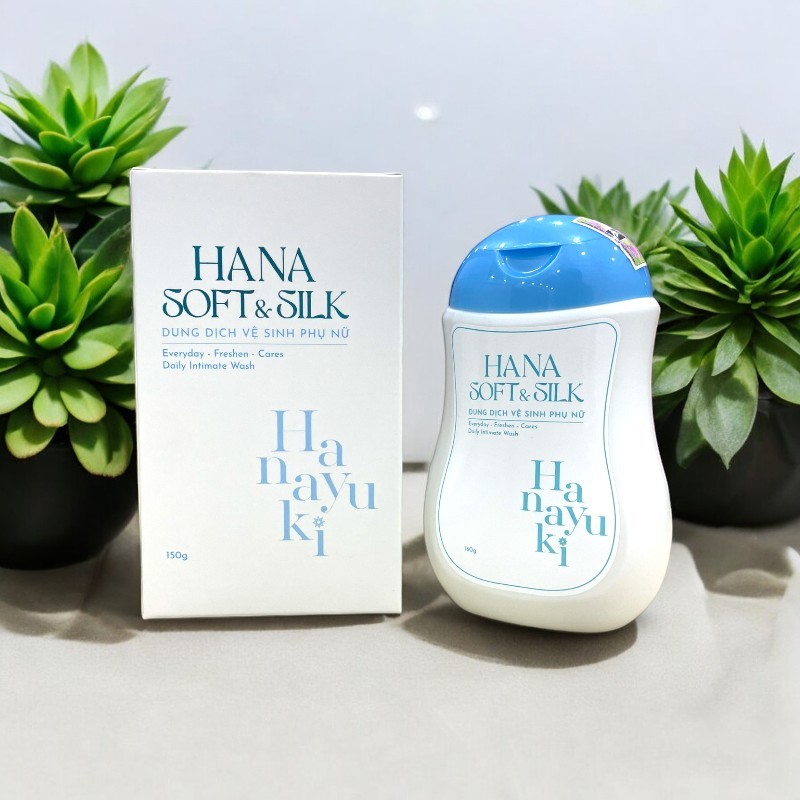 (Hàng thật) Dung dịch vệ sinh Hana Soft Silk - Dung dịch vệ sinh phụ nữ Hanayuki chính hãng