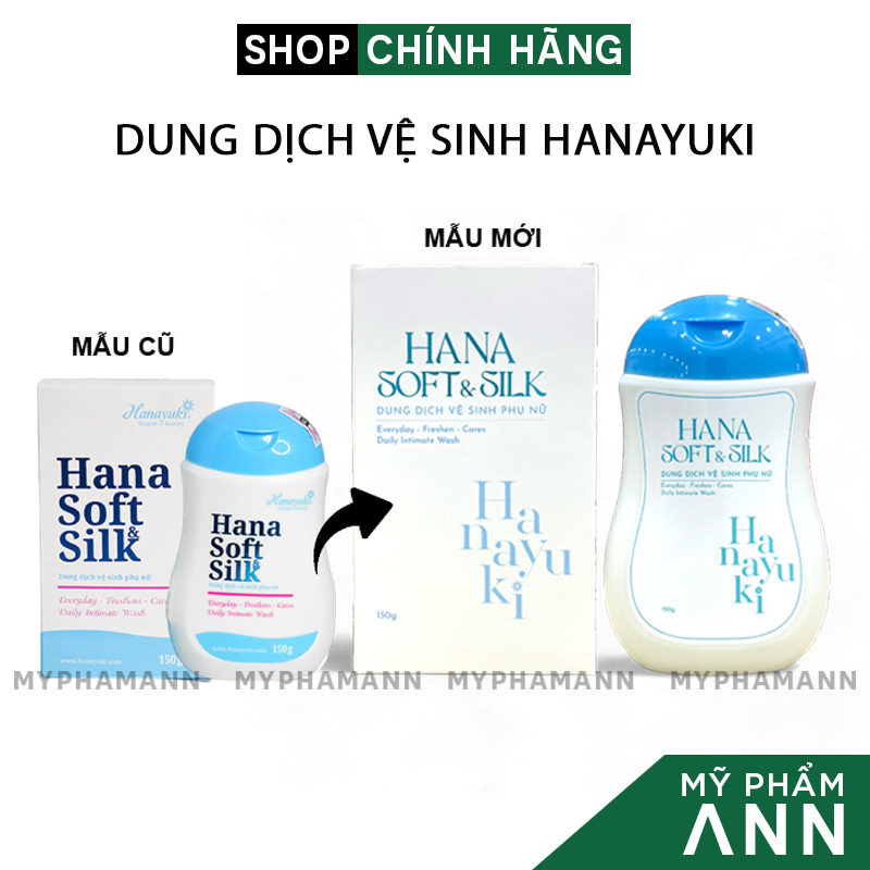 (Hàng thật) Dung dịch vệ sinh Hana Soft Silk - Dung dịch vệ sinh phụ nữ Hanayuki chính hãng
