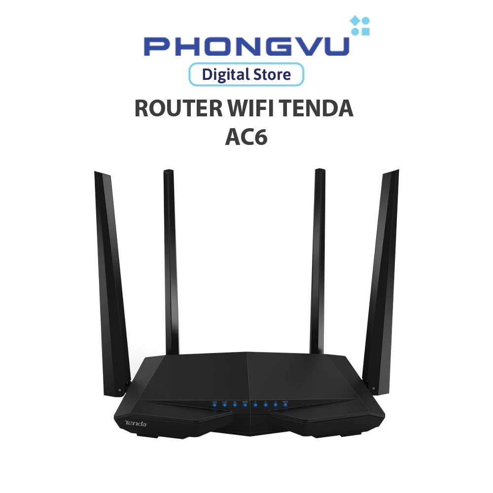 Thiết bị mạng/ Router Tenda AC6 - Bảo hành 36 tháng