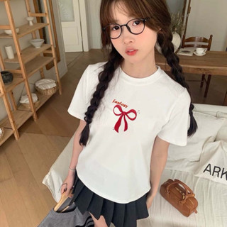 ÁO THUN BABY TEE NƠ ĐỎ CHÓI SIÊU ĐẸP NHÁ BBT NODOCHOI