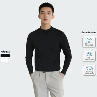 Áo Giữ Nhiệt Nam GOZIN FASHION Co Giãn Cổ 3 Phân Dài Tay Cao Cấp