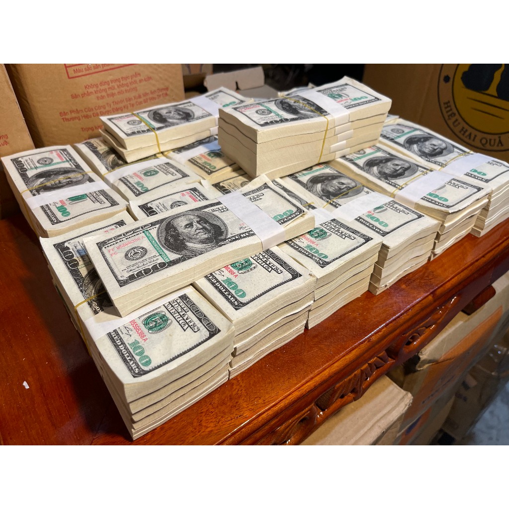 Một Thếp 5 Tập Tiền Âm Phủ ( Loại Không Túi ) - Tiền Dollar Âm Phủ - Tiền Đô La Âm Phủ - Chính Hãng 